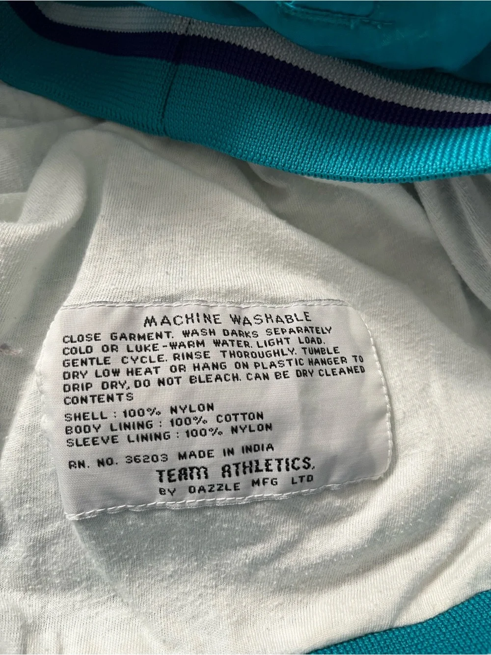 VTG - 90's - Charlotte Hornets Teal Pullover Jacket - Kids Size L